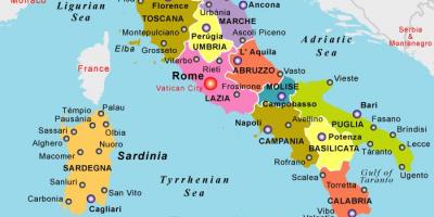 Où est l'Italie sur la carte