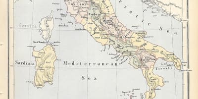 Carte historique de l'Italie