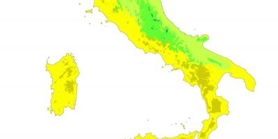 Carte de l'Italie climat