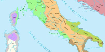 Carte de l'Italie antique